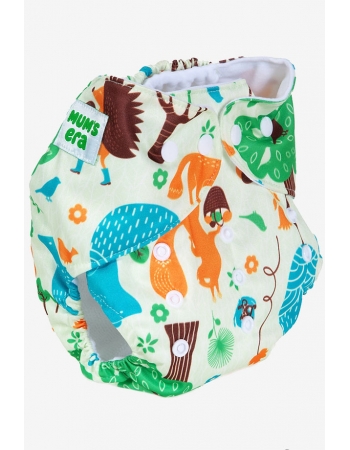 Многоразовый подгузник "Mums Era", Лес салатовый (1 вкладыш)