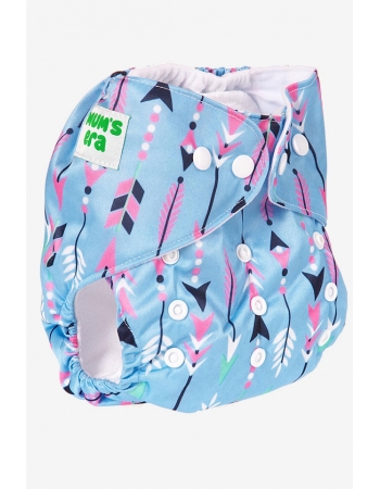 Многоразовый подгузник "Mums Era", Стрелы голубой (1 вкладыш)