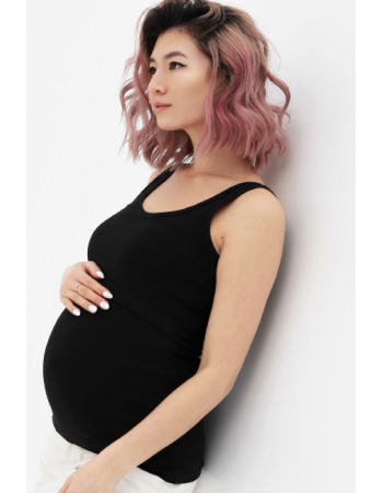 Майка для беременных и кормящих, цвет черный