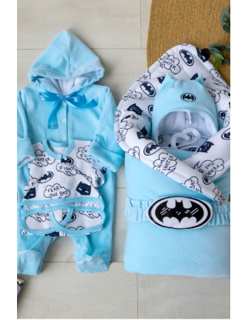 Комплект на выписку для новорожденных зимний Baby Batman (7 предметов)