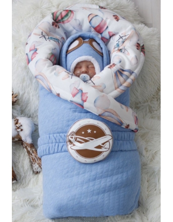 Комплект на выписку холодная зима, Bon voyage (6 предметов)