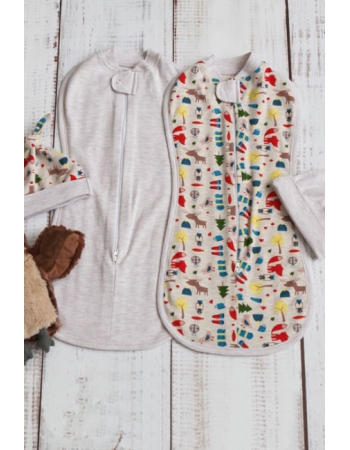 Комплект пеленок-коконов для новорожденных, Animal Travel