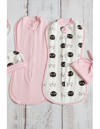 Комплект пеленок-коконов для новорожденных, Kitty-kat