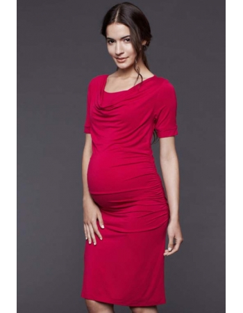 Платье для кормящих и беременных DOTE Eva Coul, фуксия