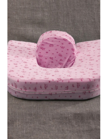 Подушка для кормления двойни «Milk Rivers Twins» с дополнительной подушкой для спины розовая