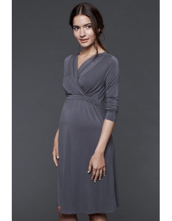 Платье для ,беременных и кормящих DOTE Twinkle, цвет серый
