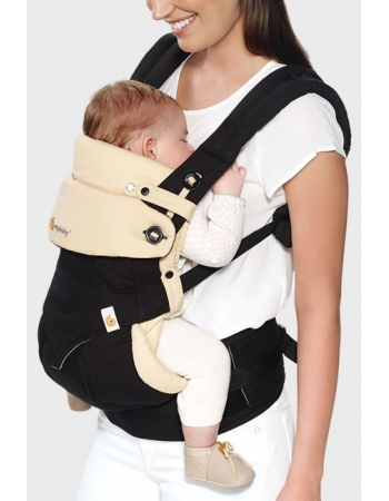 Комплект эргорюкзак Ergobaby 360 Bundle Of Joy - Black/Camel + вкладыш для новорожденных