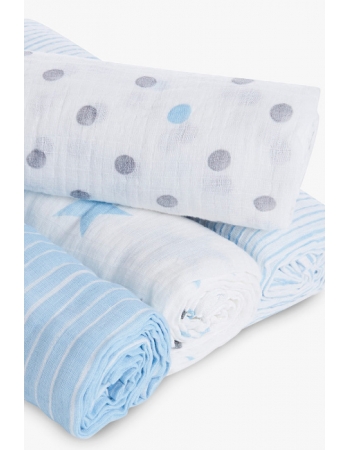 Пеленки муслиновые Aden by Aden&Anais, большие, набор 4, Dapper