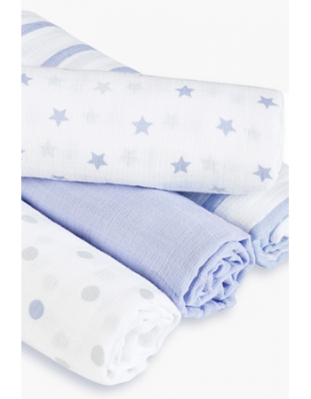 Пеленки муслиновые Aden by Aden Anais для новорожденных, большие, набор 4, Dashing