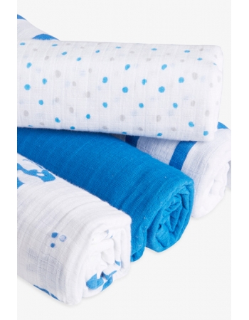 Муслиновые пеленки для новорожденных Aden by Aden Anais, большие, набор 4, Elephants