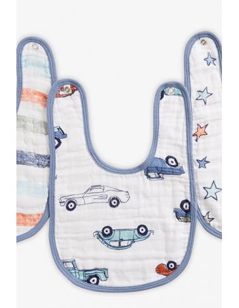 Слюнявчик муслиновый Aden by Aden Anais, набор из 3 штук, Hit The Road