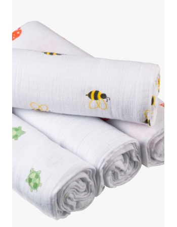 Муслиновые пеленки для новорожденных Aden by Aden Anais, большие, набор 4, Life s hoot