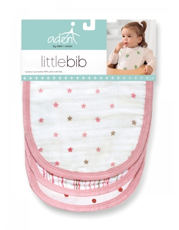 Слюнявчик муслиновый Aden by Aden&Anais, набор 3, Little Bib Oh Girl