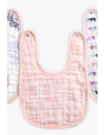 Слюнявчик муслиновый Aden by Aden&Anais, набор из 3 штук, Pretty Pink