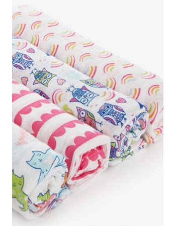 Муслиновые пеленки Aden by Aden Anais, большие, набор 4, Wise Owl