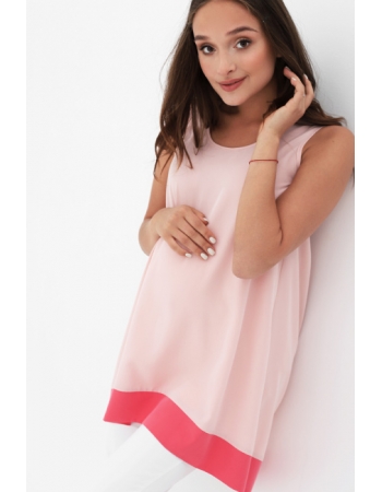 Блуза для беременных, розовая/коралл
