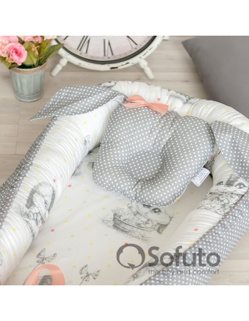 Позиционер для сна новорожденного Babynest, Cute Rabbit