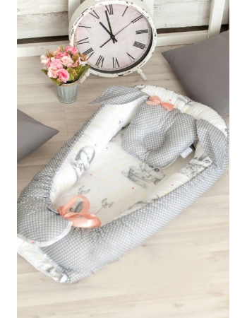 Позиционер для сна новорожденного Babynest, Cute Rabbit