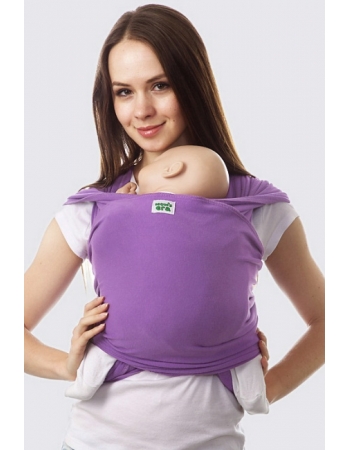 Трикотажный слинг-шарф, сиреневый