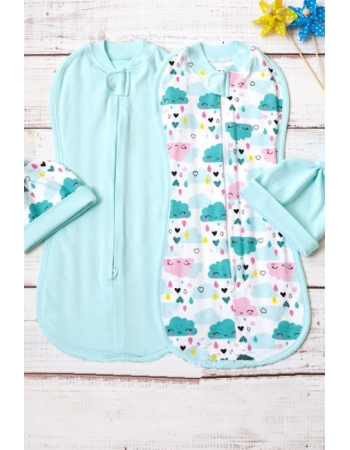 Комплект пеленок-коконов для новорожденных, Little Girl