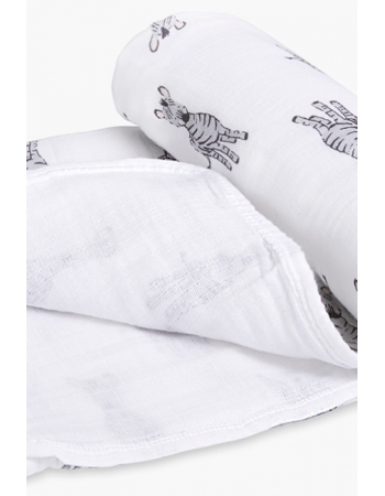 Муслиновое одеяло для коляски Aden by Aden Anais, Safari Babes-Zebra
