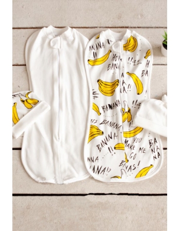 Комплект пеленок-коконов для новорожденных, Bananas