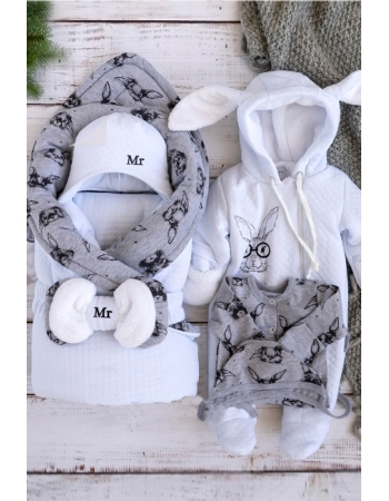 Комплект на выписку демисезонный, Mr Rabbit (6 предметов)