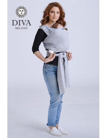 Слинг-шарф трикотажный Diva Stretchy, Nebbia