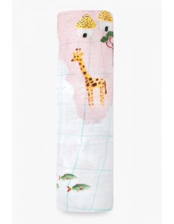 Пеленка муслиновая для новорожденных Aden&Anais, Around The World