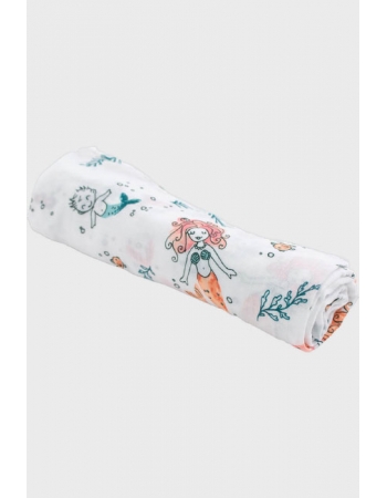 Бамбуковая пеленка для новорожденных Bebe Au Lait, Mermaid