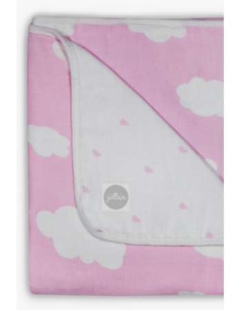 Муслиновое одеяло Jollein, Clouds Pink