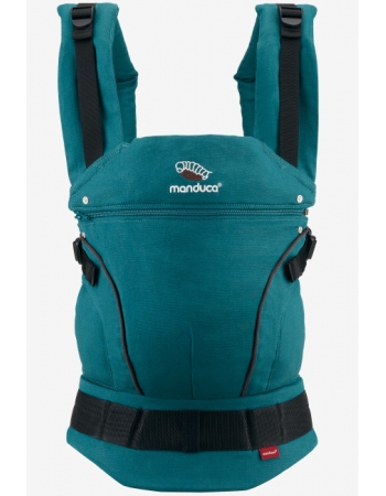 Эргорюкзак Manduca First Petrol/Brown (бирюзовый/коричневый)