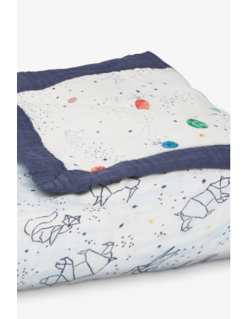Бамбуковое одеяло Aden Anais, White Label Stargaze - Planet Star Blue
