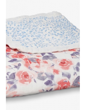 Одеяло бамбуковое Aden&Anais, White Label Watercolor Garden-Roses