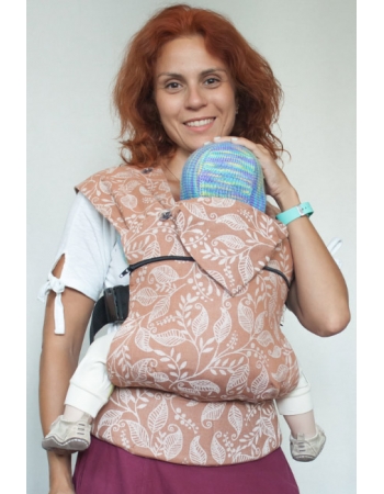 Эрго рюкзак шарфовый Карауш растущий 4x4, Leaves Autumn