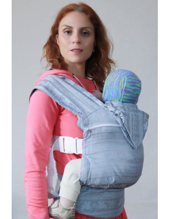 Эрго рюкзак шарфовый с бамбуком Карауш растущий 4x4, Kuzma Steel