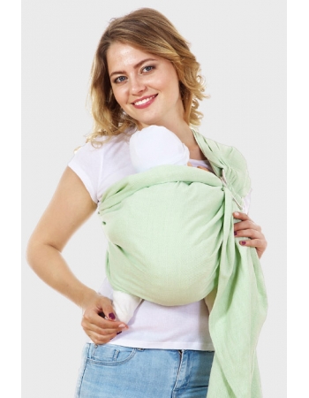 Слинг с кольцами Mums Era "Нидл", фисташковый