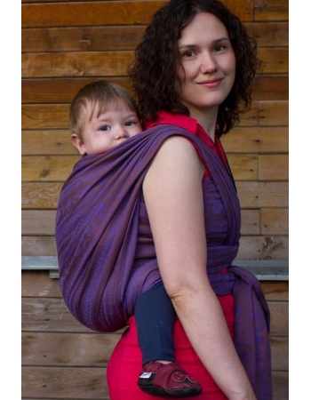 Слинг-шарф с шелком и шерстью Карауш, Adel Plum Branch