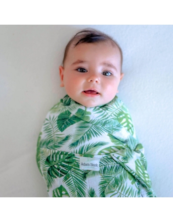 Муслиновые пеленки для новорожденных Adam Stork большие, набор 2, Safari