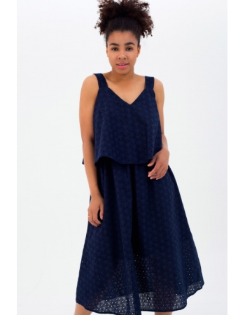 Cарафан для кормящих и беременных, цвет темно-синий