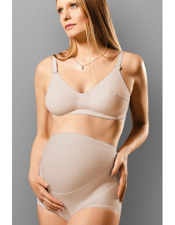 Бандаж трусы для беременных дородовой, бежевый