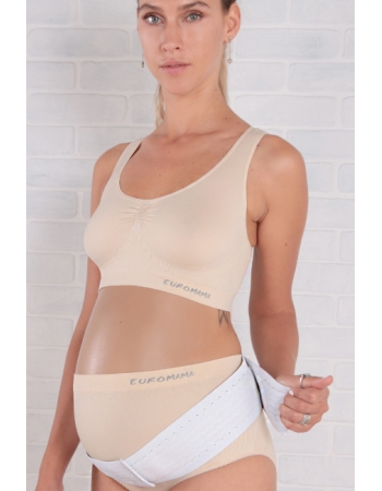 Бандаж для беременных дородовой (пояс), белый