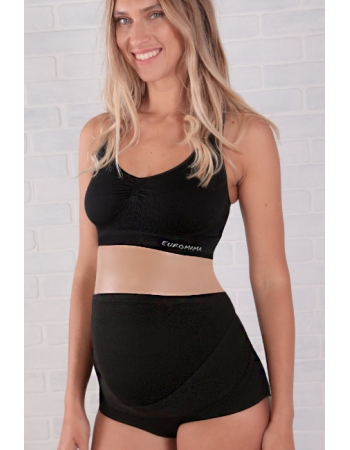 Бандаж-трусы для беременных высокий, черный