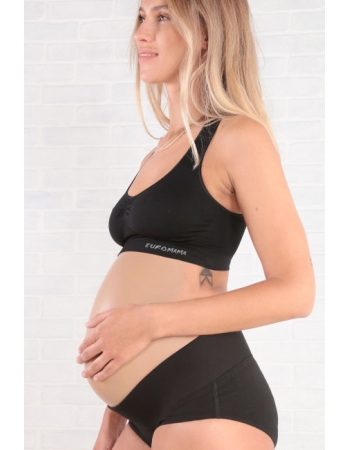 Бандаж трусы для беременных под живот, черный