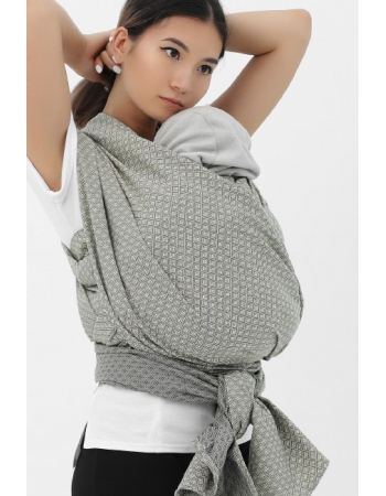 Слинг-шарф алмазного плетения YM, грэй (серый)