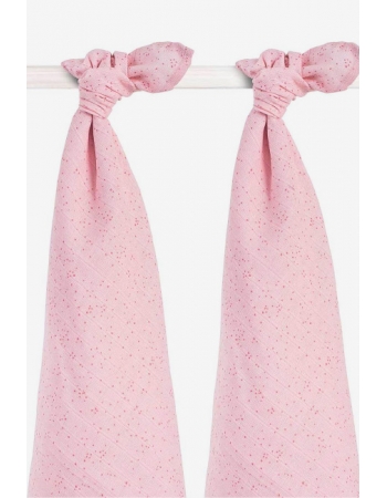 Пеленки муслиновые для новорожденных Jollein, большие, Mini Dots, Pink