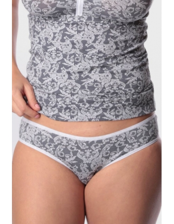 Трусы для беременных и после родов Universal (хлопок), серый узор
