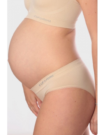 Трусы для беременных и после родов бесшовные Universal (низкие), бежевый
