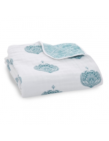 Одеяло муслиновое Aden&Anais, Paisley teal