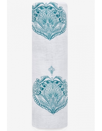 Муслиновая пеленка для новорожденных Aden Anais, Paisley teal
